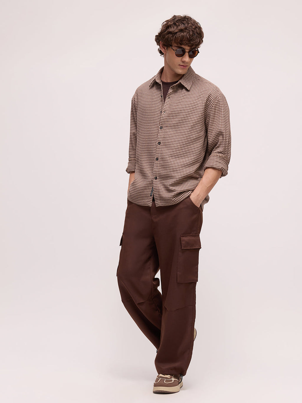 Men's Yarn Dyed Checks Oversized Fit Shirt