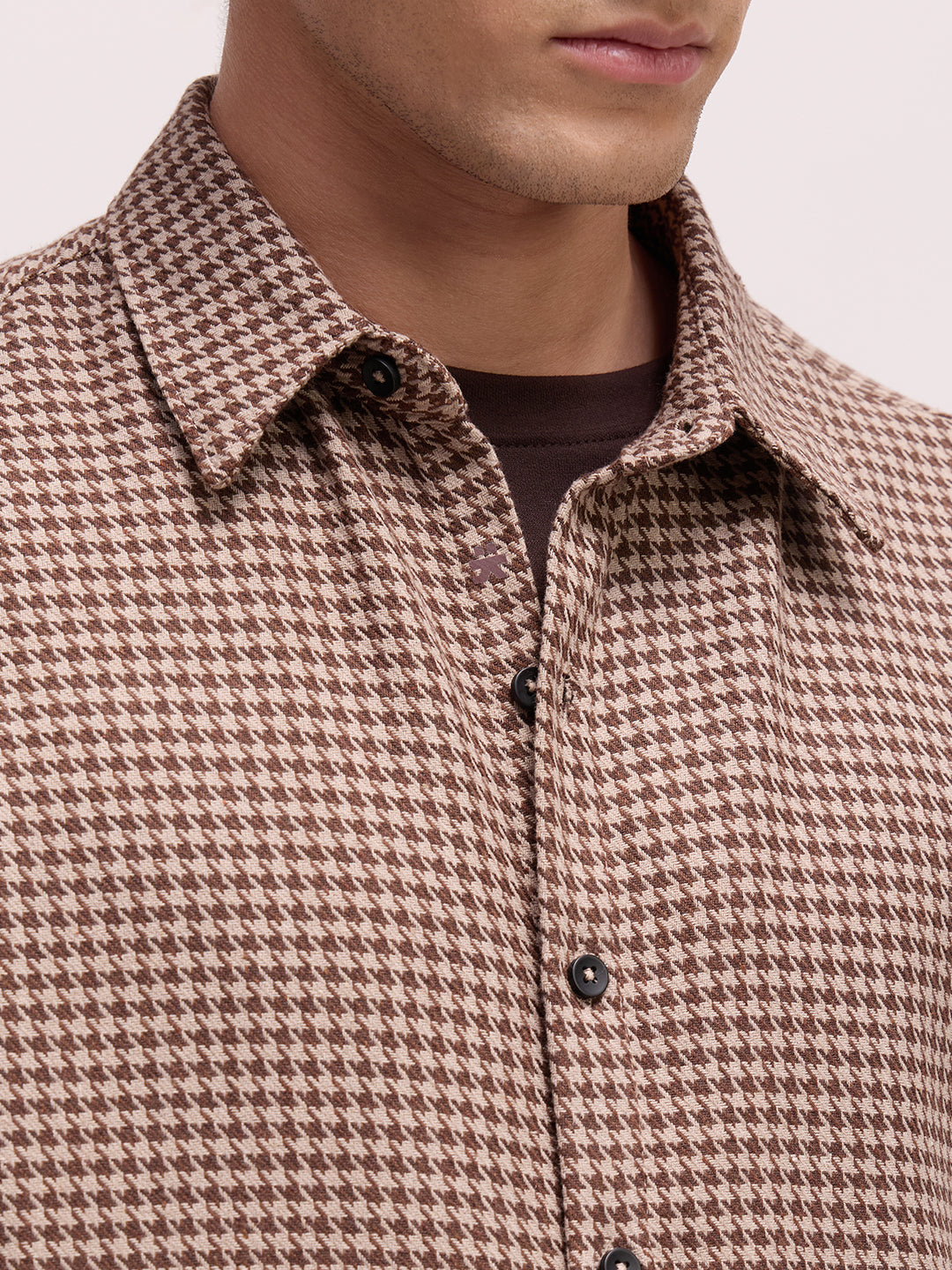 Men's Yarn Dyed Checks Oversized Fit Shirt