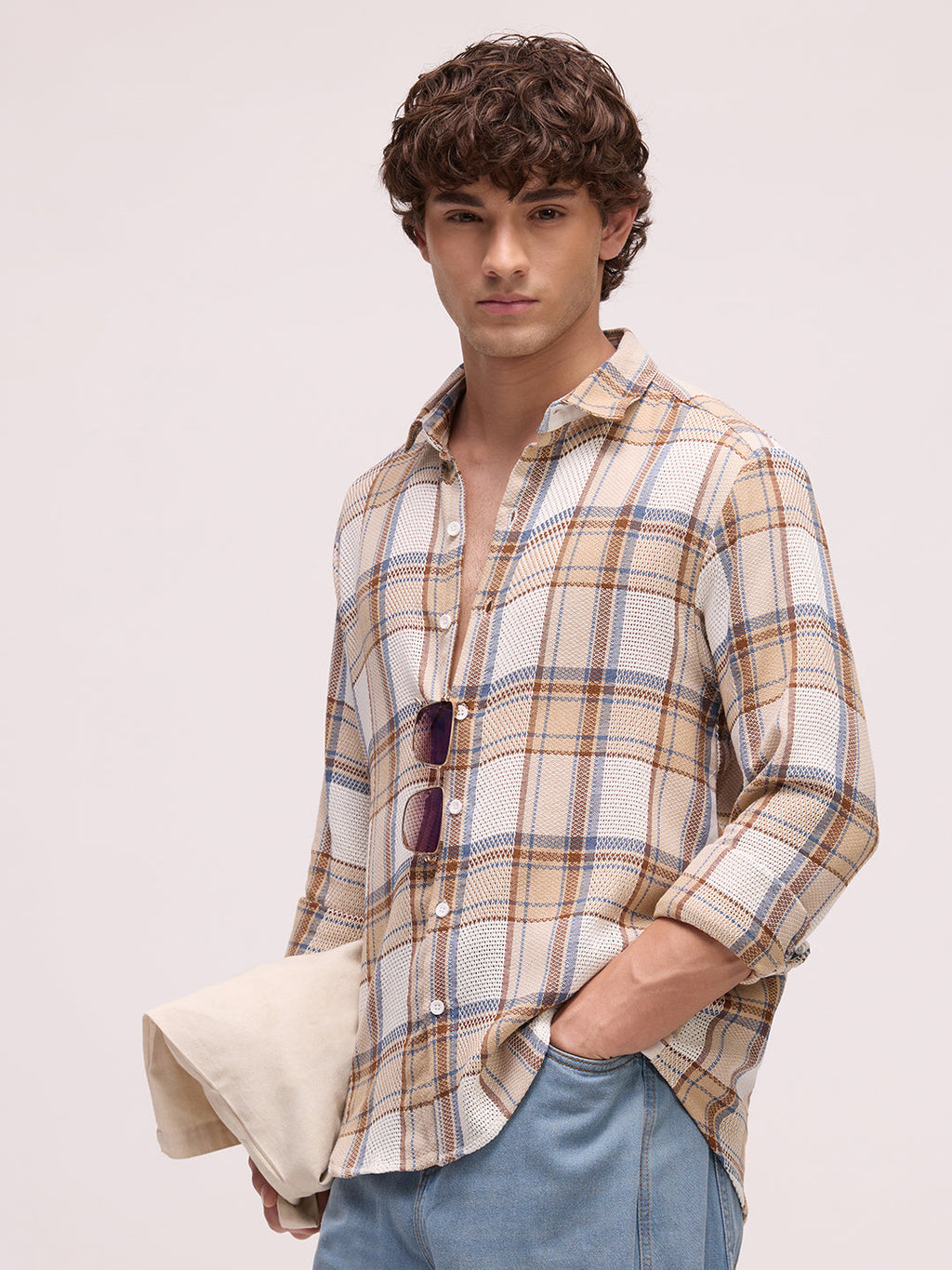 Men's Yarn Dyed Checks Regular Fit Shirt
