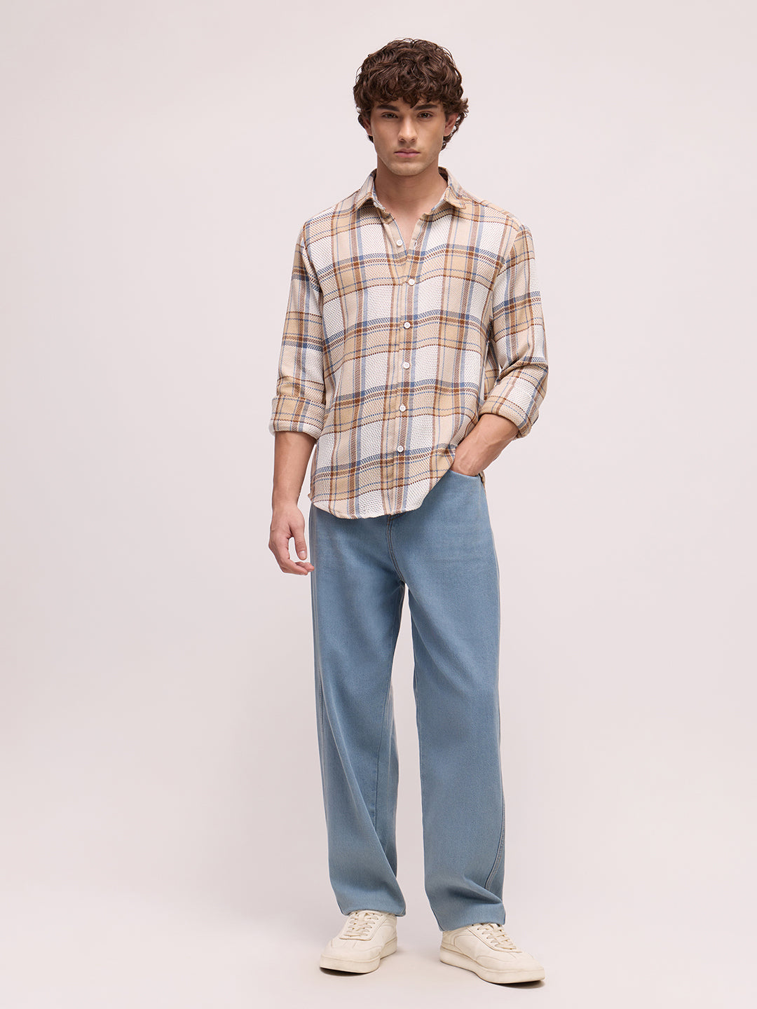 Men's Yarn Dyed Checks Regular Fit Shirt