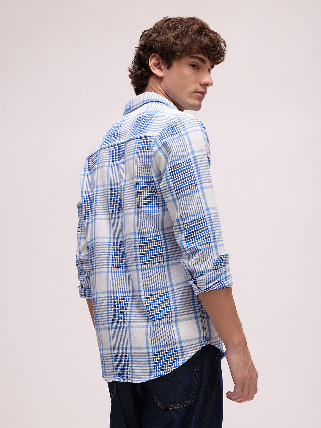 Men's Yarn Dyed Checks Regular Fit Shirt