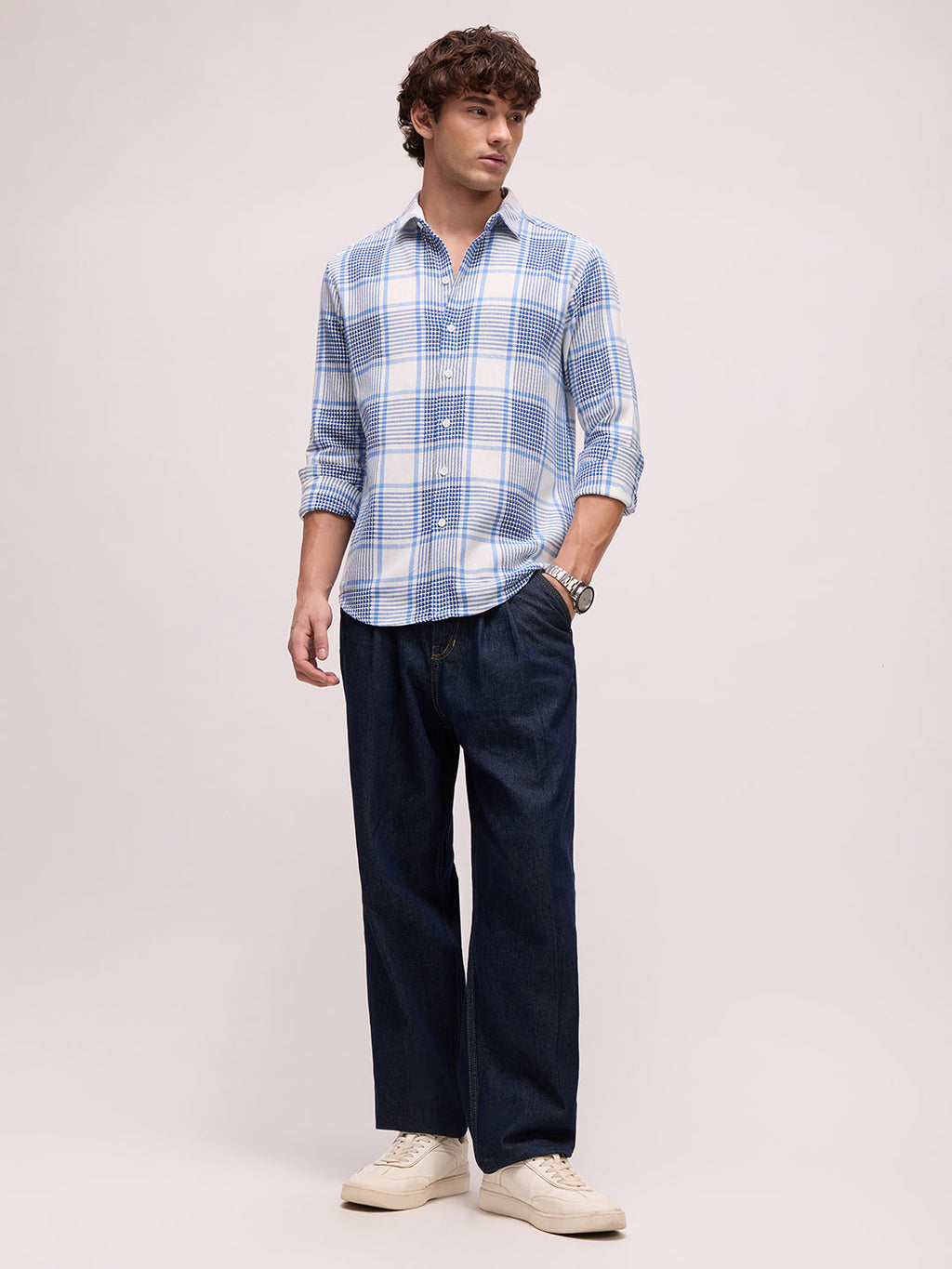 Men's Yarn Dyed Checks Regular Fit Shirt