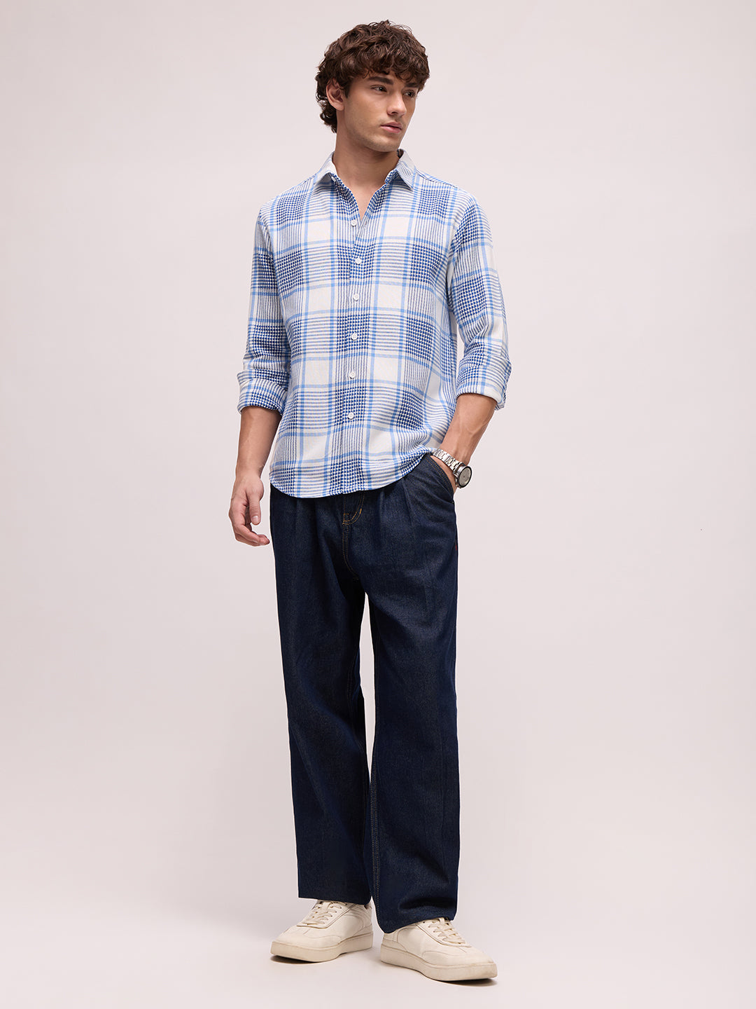 Men's Yarn Dyed Checks Regular Fit Shirt