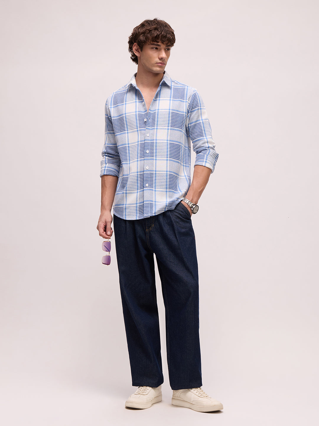 Men's Yarn Dyed Checks Regular Fit Shirt