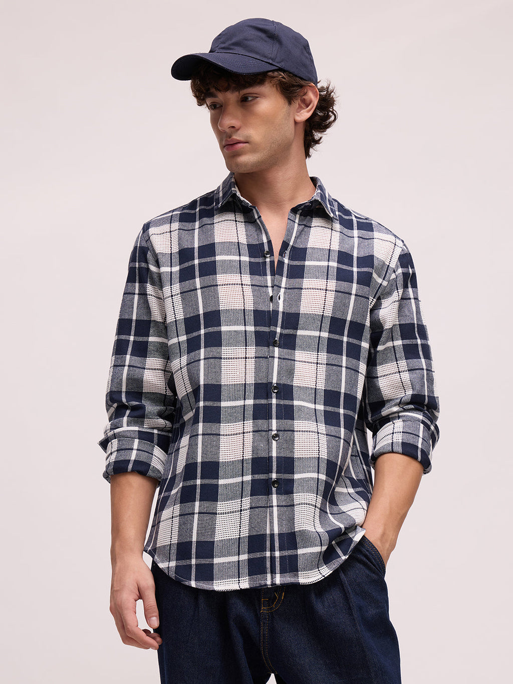 Men's Yarn Dyed Checks Regular Fit Shirt