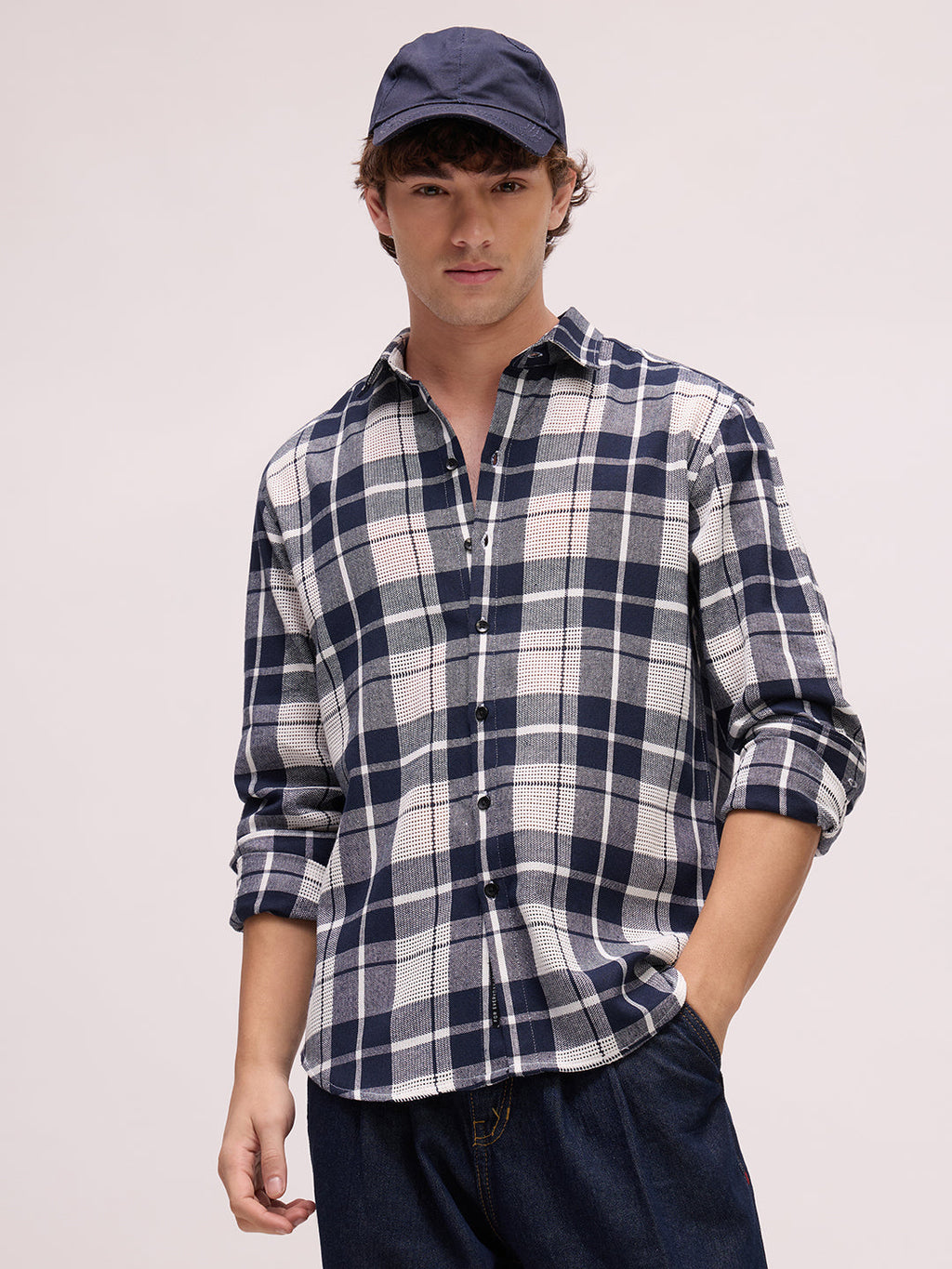 Men's Yarn Dyed Checks Regular Fit Shirt