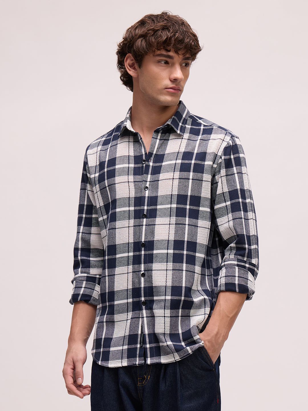 Men's Yarn Dyed Checks Regular Fit Shirt