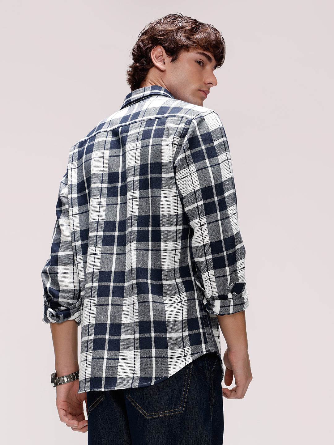 Men's Yarn Dyed Checks Regular Fit Shirt