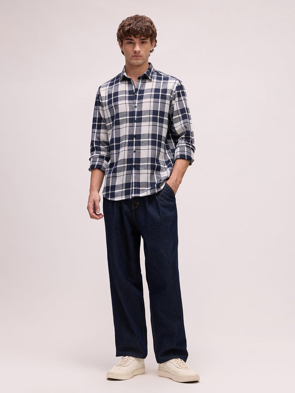 Men's Yarn Dyed Checks Regular Fit Shirt