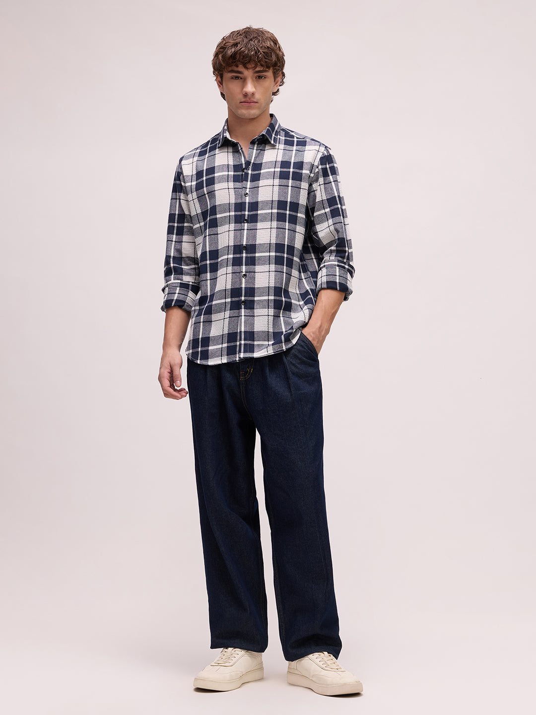 Men's Yarn Dyed Checks Regular Fit Shirt