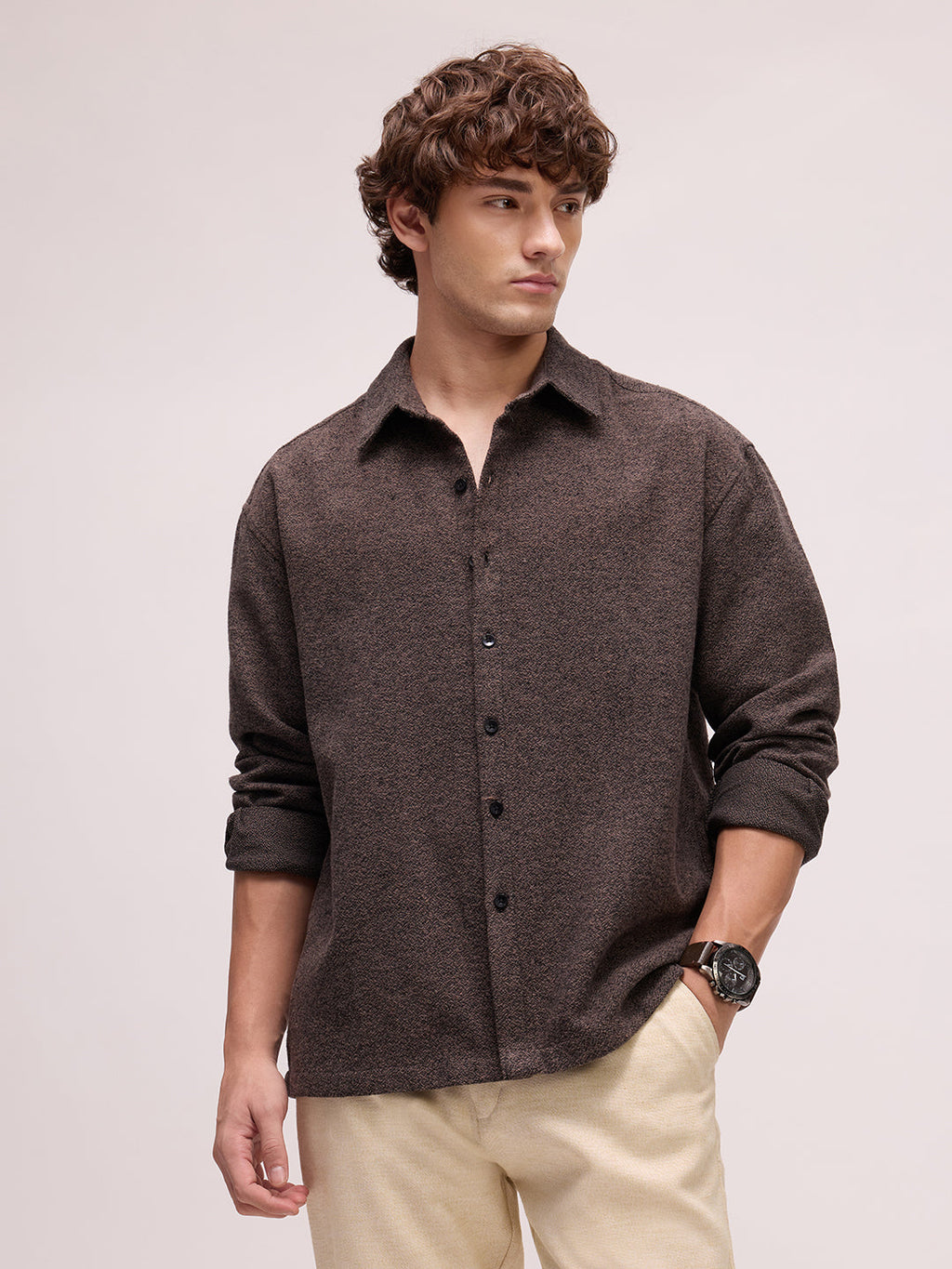 Men's Plain Grindle Regular Fit Shirt