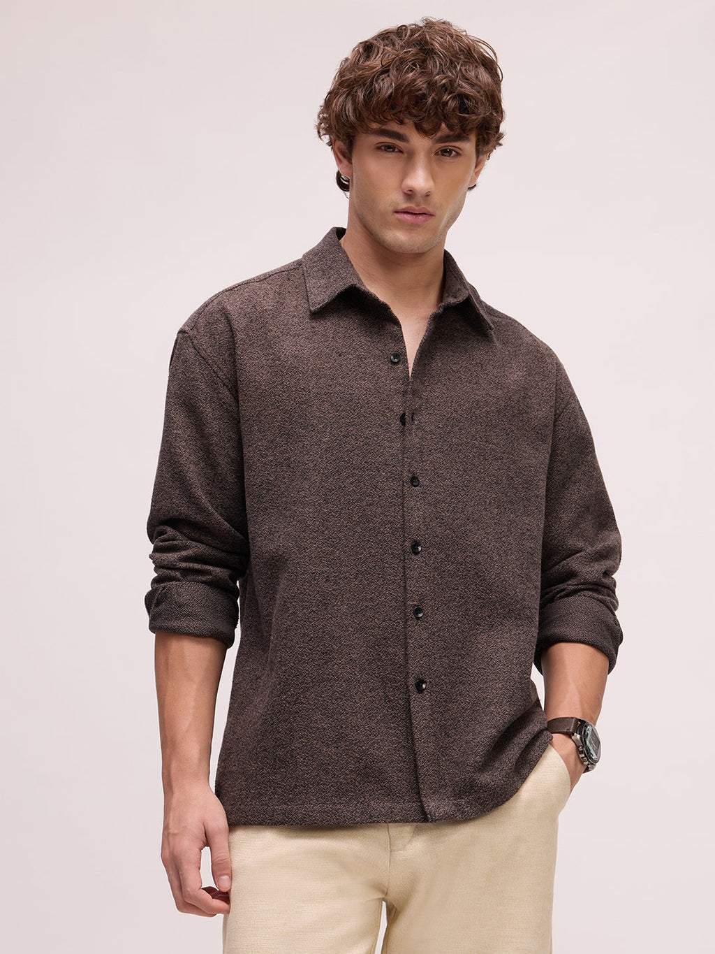 Men's Plain Grindle Regular Fit Shirt