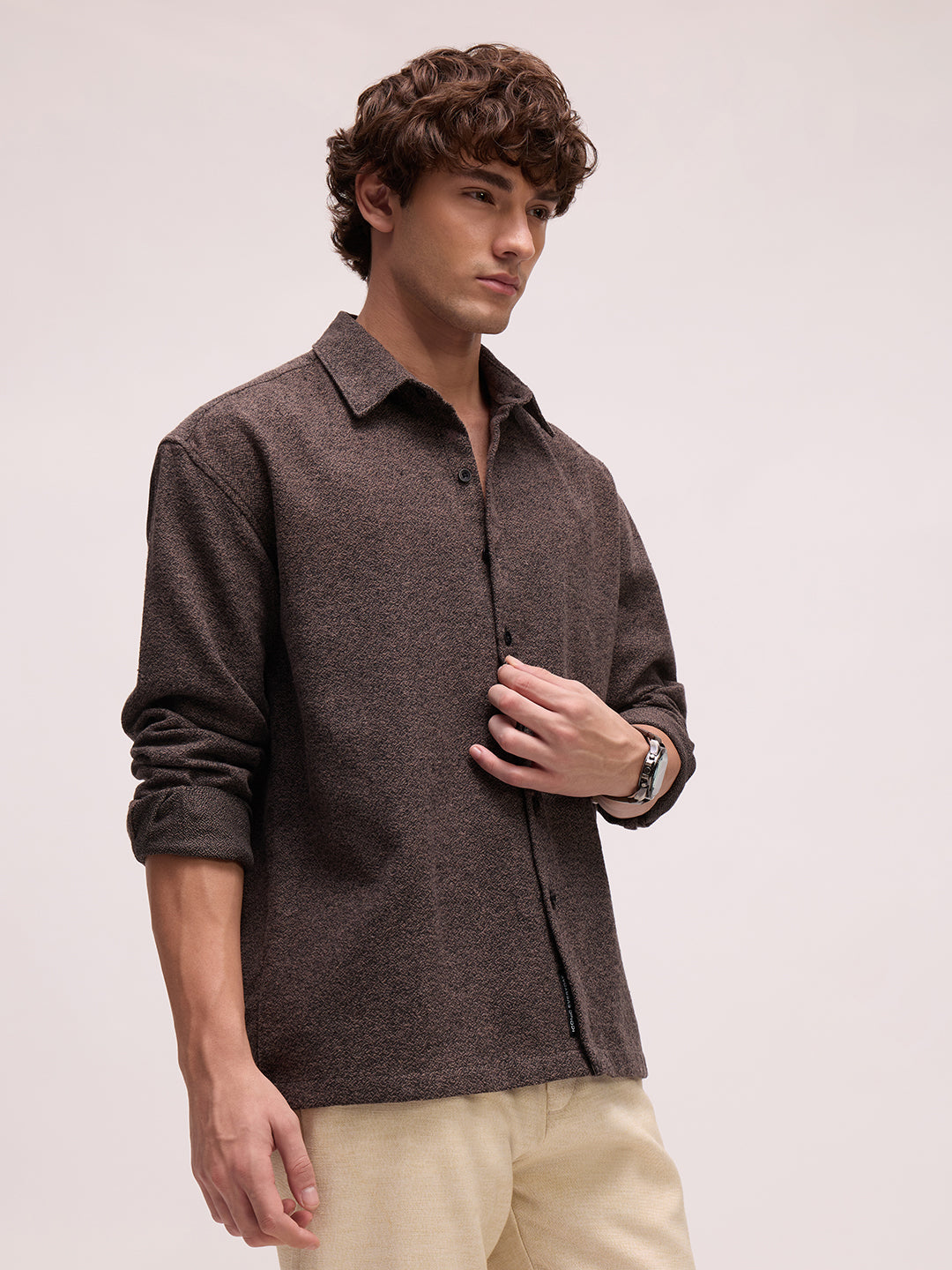 Men's Plain Grindle Regular Fit Shirt