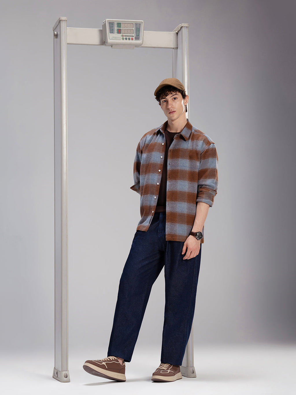 Men's Yarn Dyed Checks Relaxed Fit Shirt