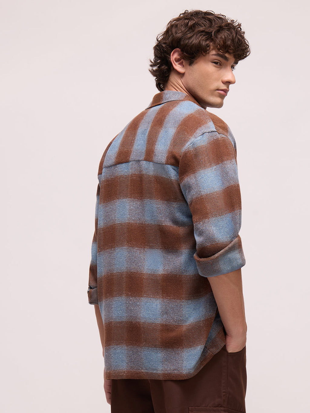 Men's Yarn Dyed Checks Relaxed Fit Shirt