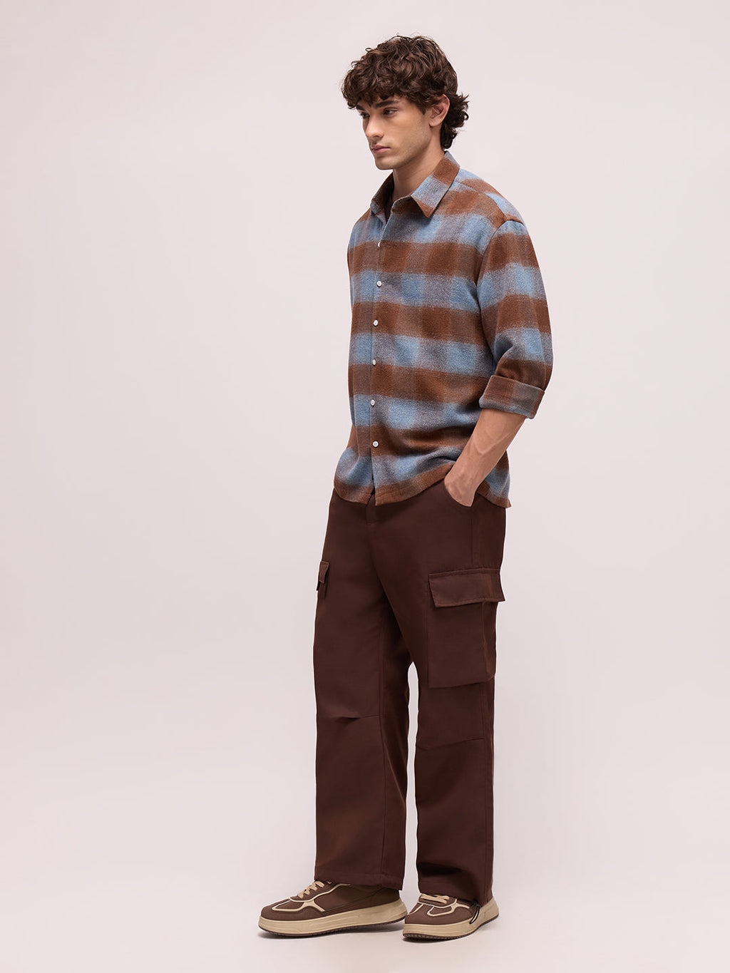 Men's Yarn Dyed Checks Relaxed Fit Shirt