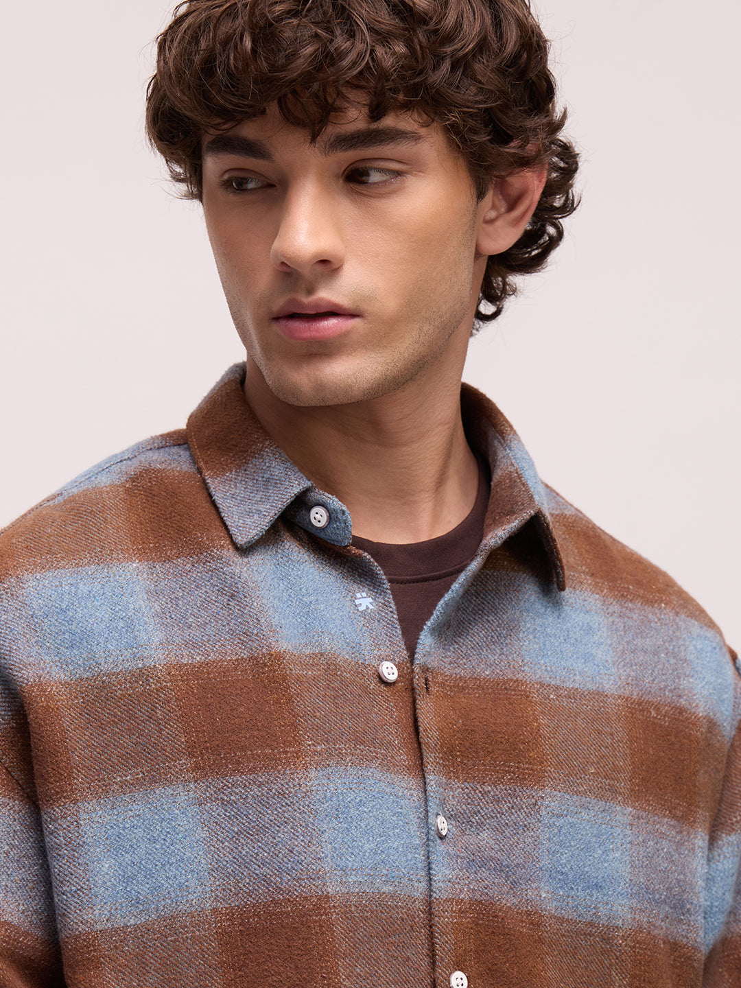 Men's Yarn Dyed Checks Relaxed Fit Shirt