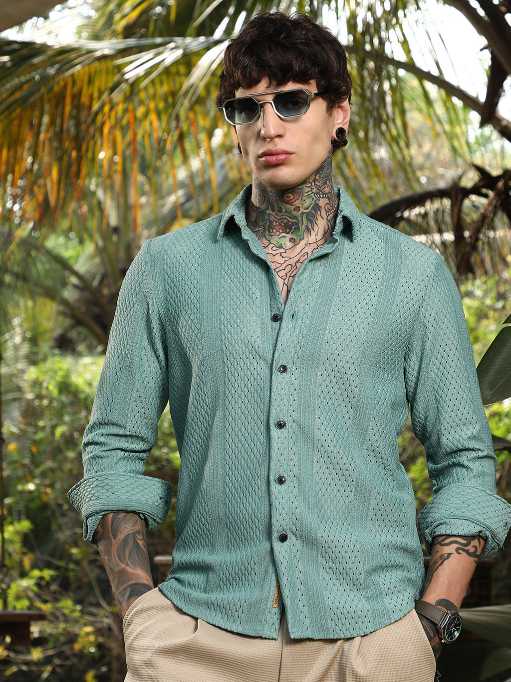 Marquise-Panel Tactile Shirt