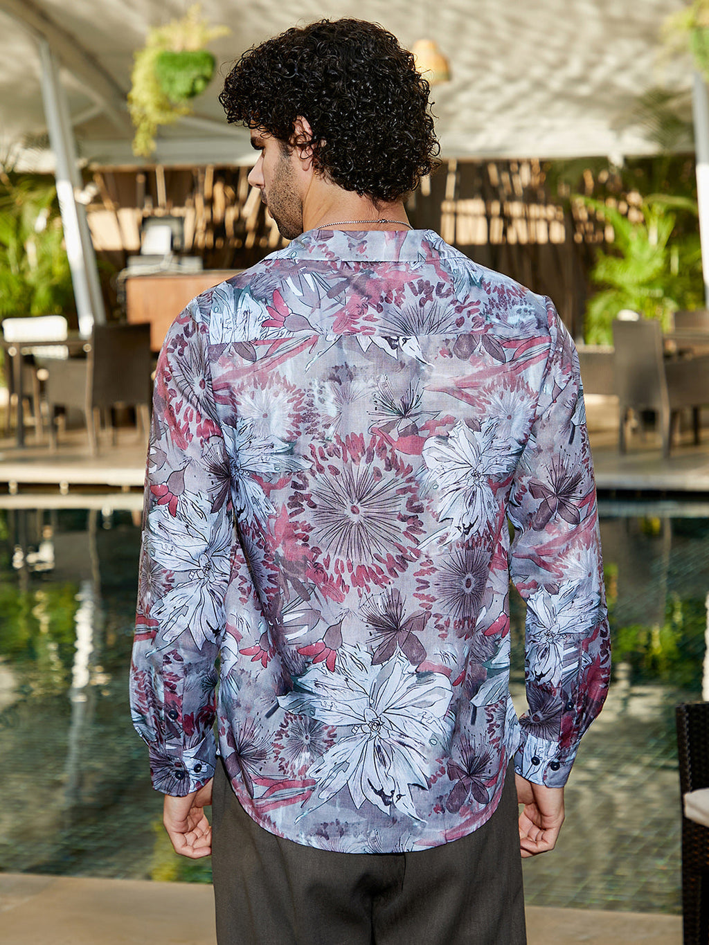 Men's Shirt Viscose All Over Print