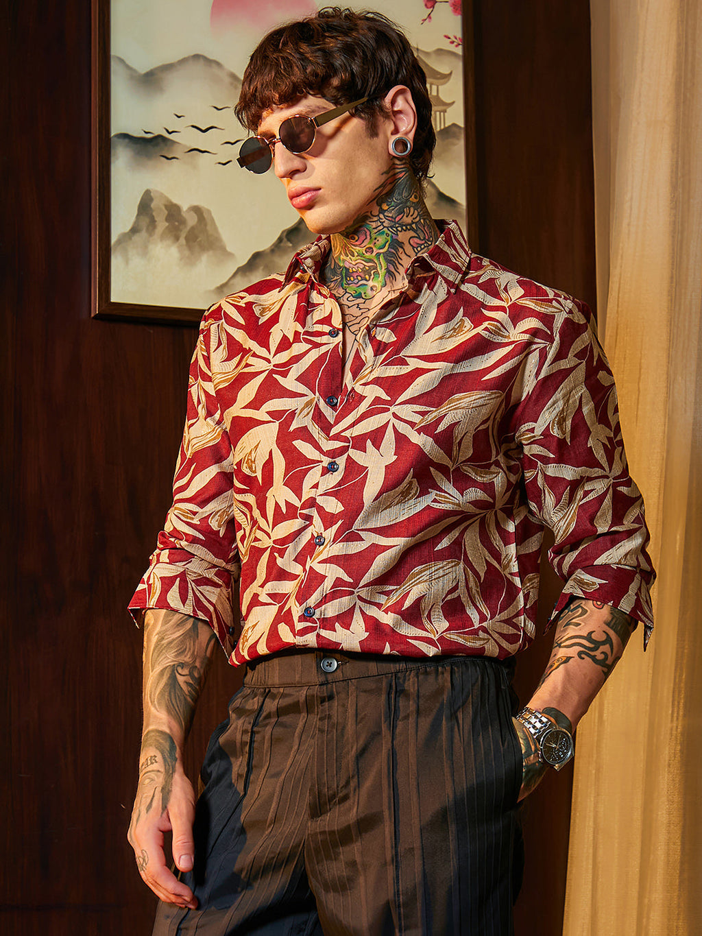 Flore Noir Shirt