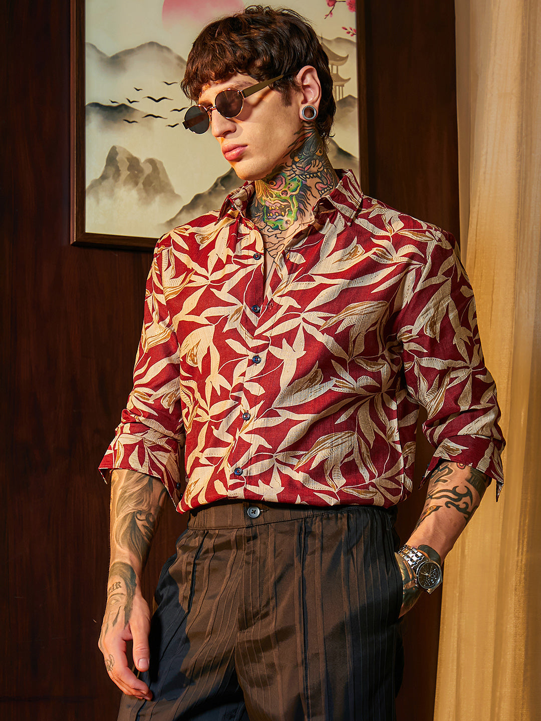 Flore Noir Shirt