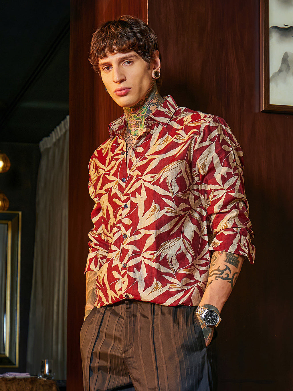 Flore Noir Shirt