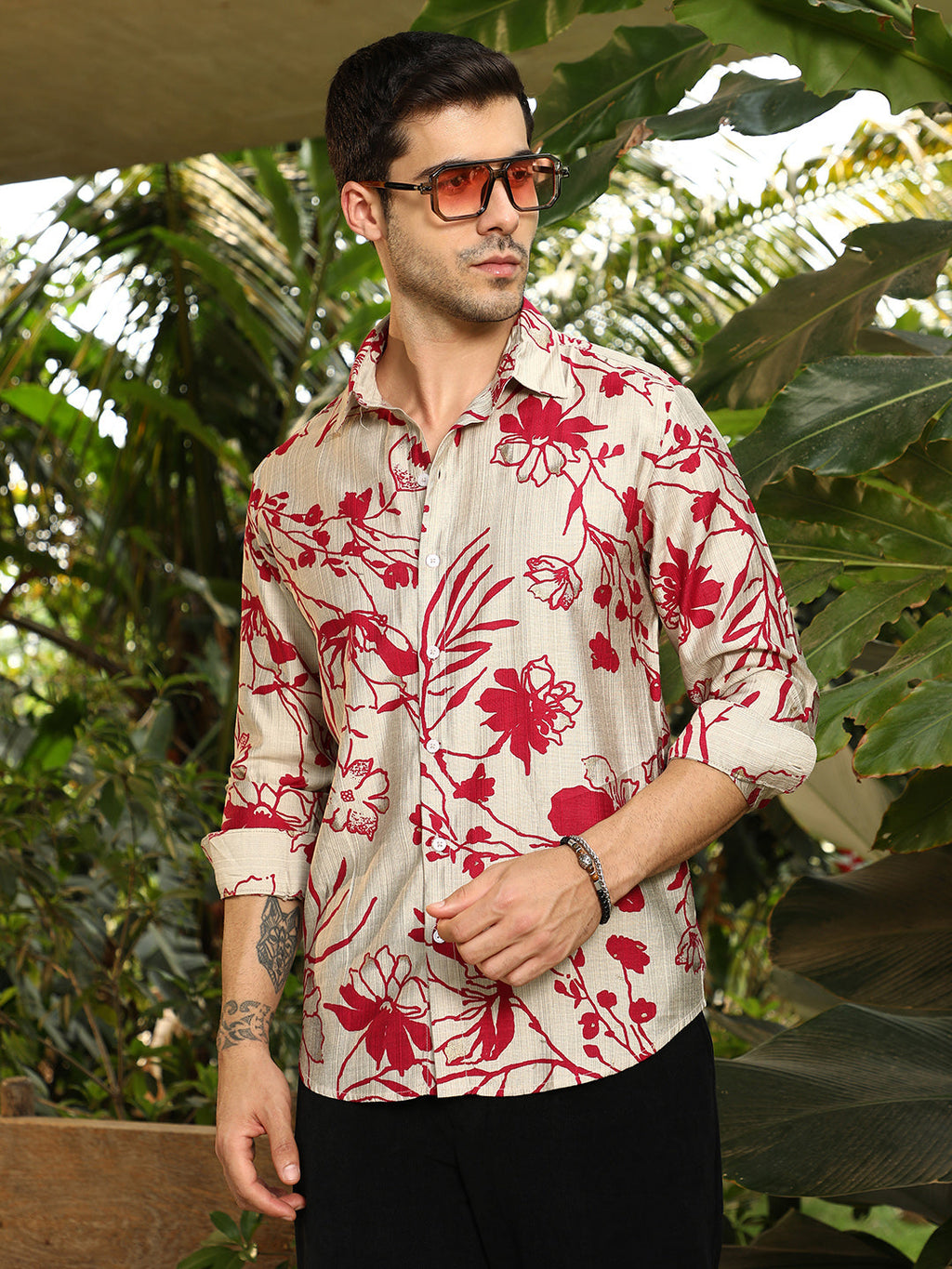 Freesia-Imprint Shirt