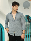 Chevron-Panel Tactile Shirt