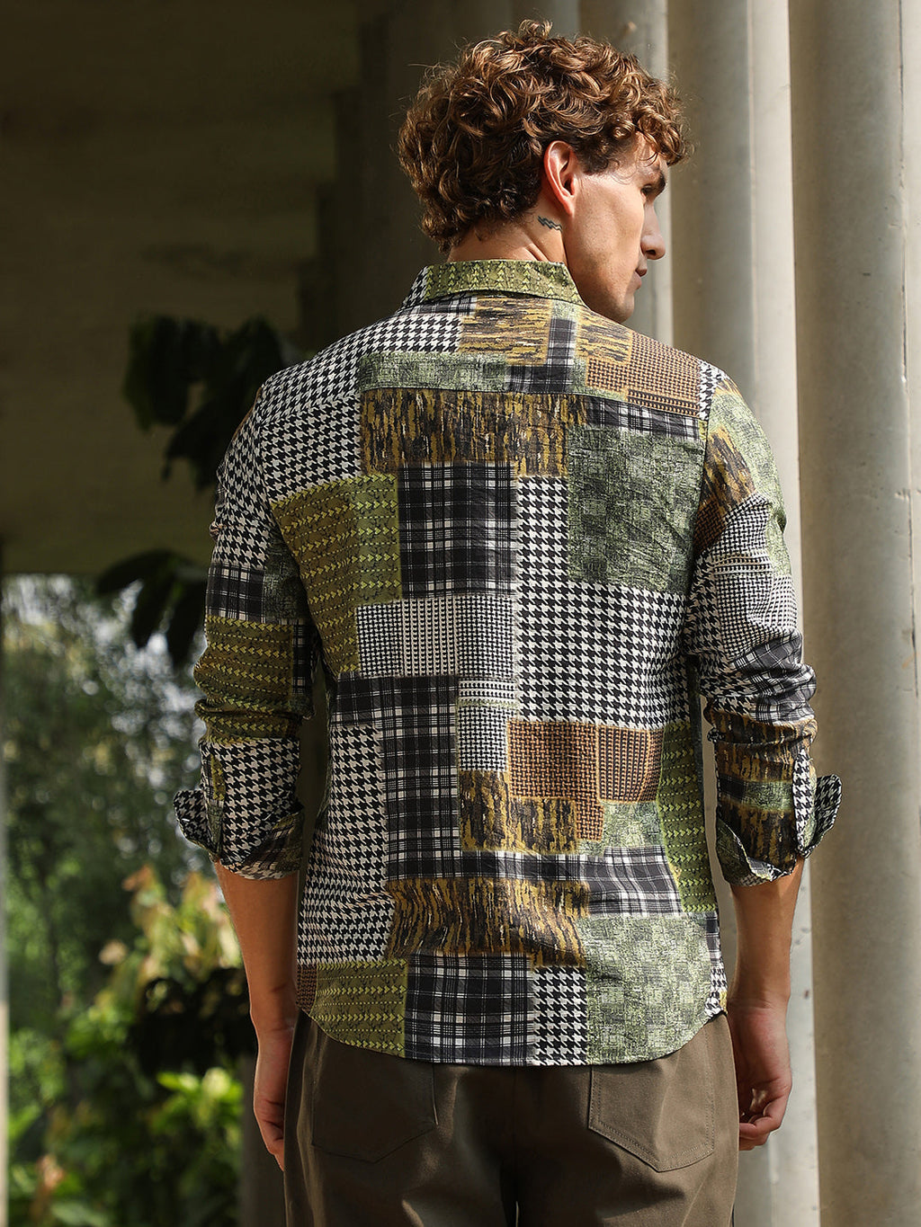 Houndstooth Block Shirt