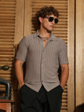 Cross-Stitch Stripe Knit Shirt