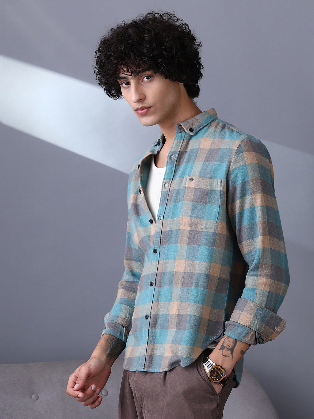 Block-Buffalo Regular Shirt