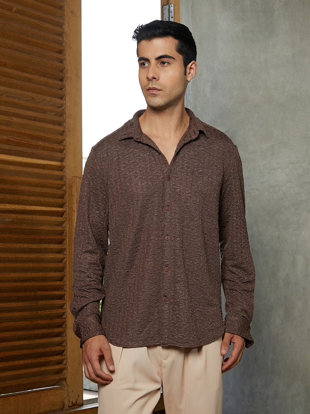 Bloom-Textured Shirt