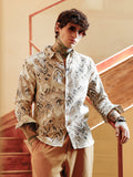 Strokes-Imprint Brushed Shirt