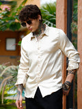 Crushed-Satin Regular Shirt