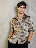 Faded-Flora Jacquard Shirt