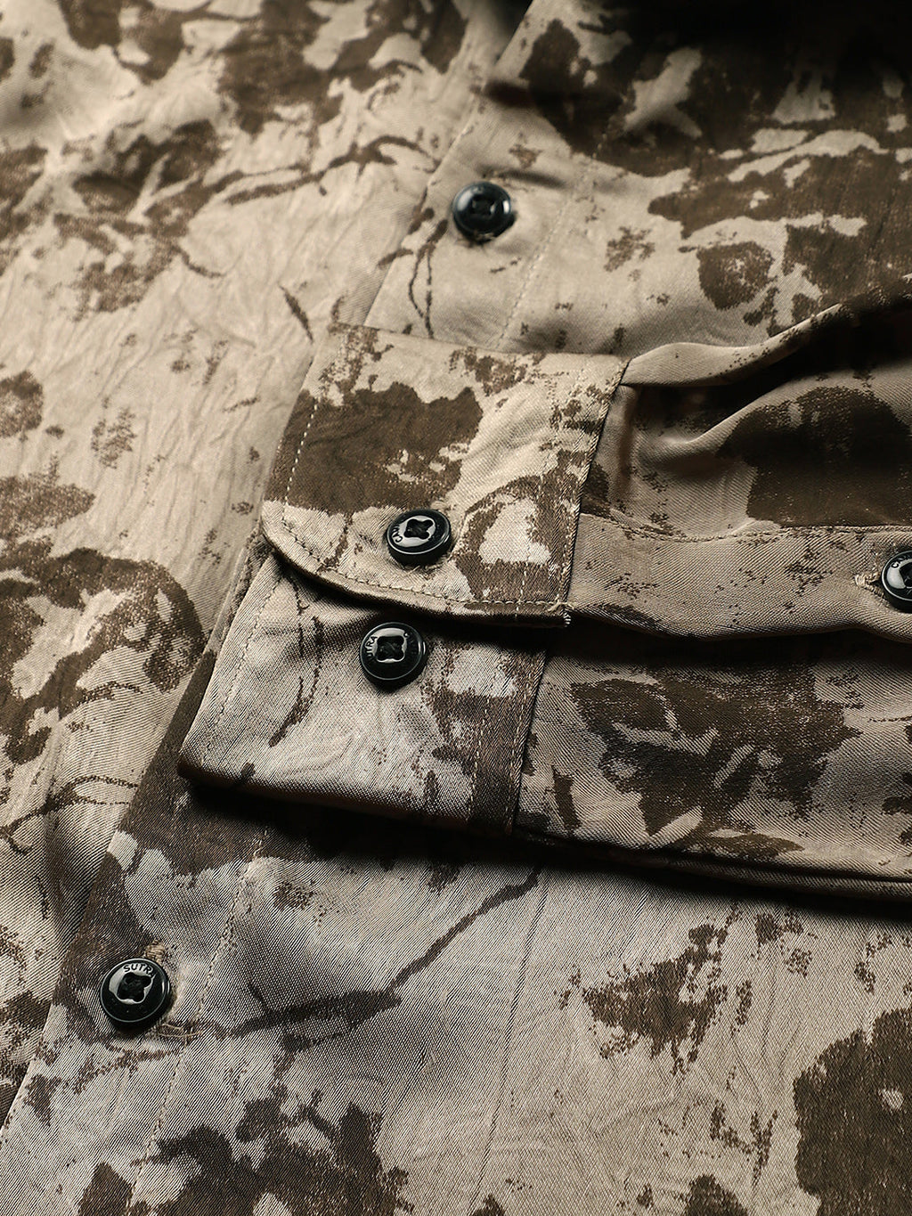 Faded-Flora Jacquard Shirt