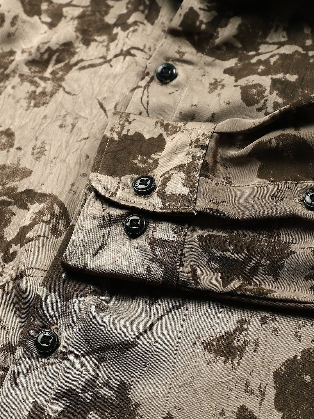 Faded-Flora Jacquard Shirt