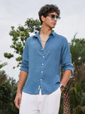 Solid Creased-Tactile Shirt