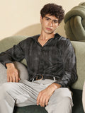 Gleaming-Grazed Satin Shirt