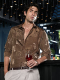 Roses-Jacquard Satin Shirt