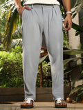 Lightweight - Cuffed Pleated Tailored Trousers