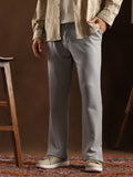 Micro-Waffle Cuffed Trousers