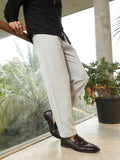 Lightweight - Straight Linen-Blend Trousers