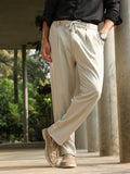 Straight Pleated Trousers