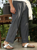 Lightweight - Pleated Cuffed Trousers