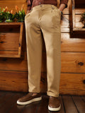 Twill-Pleated Trousers