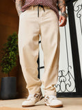 Twill-Panelled Chino Trousers