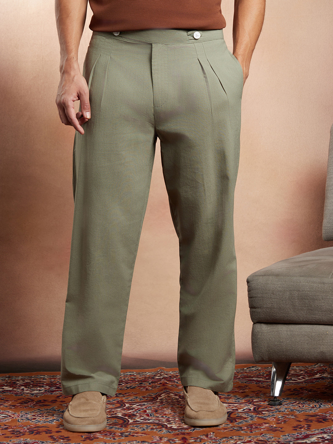 Lightweight - Linen-Blend Cigrette Trousers