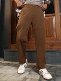 Panelled Straight-Fit Trousers