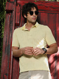 Abstract-Jacquard Polo T-Shirt